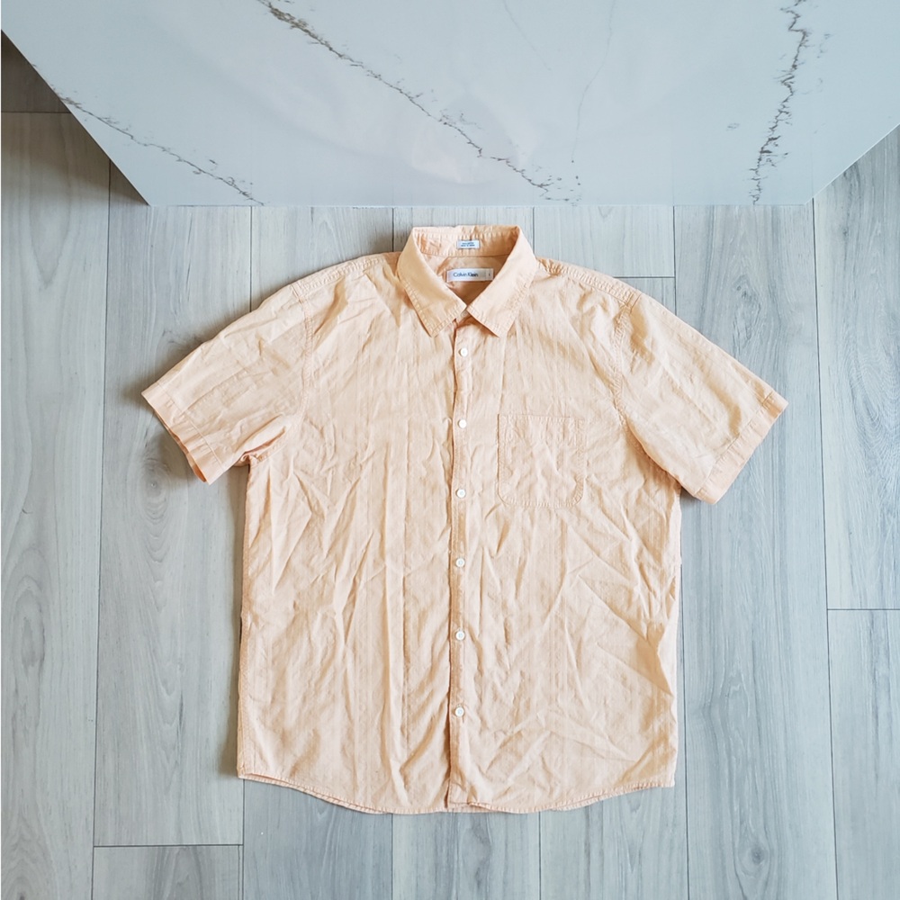 Calvin Klein‎ Light Orange Button-Down Shirt